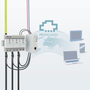 Combined lightning current and surge arrester monitored using ImpulseCheck